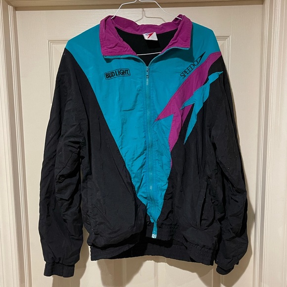 Speedo Jackets & Coats Vintage Speedo Bud Light Track Jacket